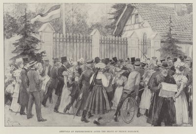 Arrivals at Friedrichsruh after the Death of Prince Bismarck by Amedee Forestier